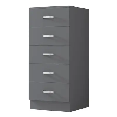 FWStyle Tunis Drawer Chest of Drawers Matt Grey