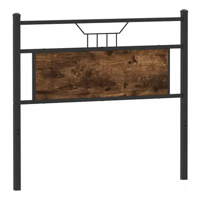 vidaXL Headboard Smoked Oak cm Engineered Wood and Steel bed headboard