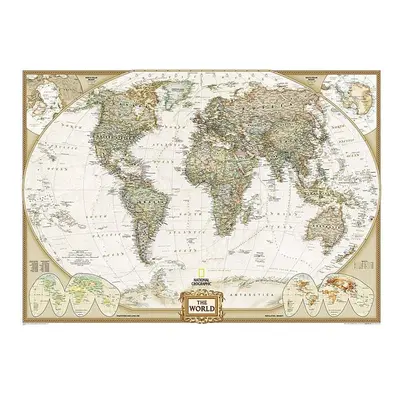 National Geographic Maps NGMRE00620092 World Executive Mural Map