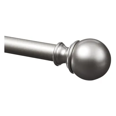 Amazon Basics 1Inch Curtain Rod with Round Finials 1Pack to Nickel