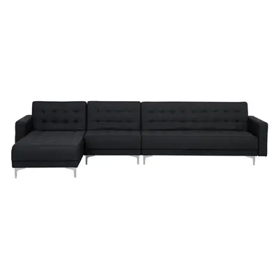 Right Hand Modular Fabric Sofa Graphite Grey ABERDEEN