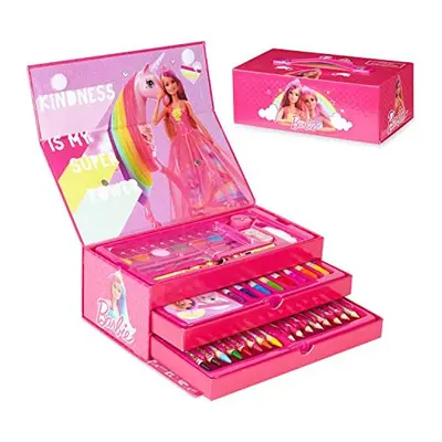 Barbie Art Set, Arts and Crafts for Kids, Colouring Sets for Children, Gifts for Girls