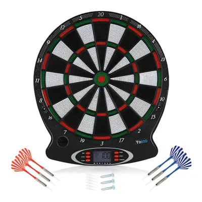 Electronic Dart Board Set, Inch Safety Dart Board Safety Dart Set with Soft Tip Darts, Professio