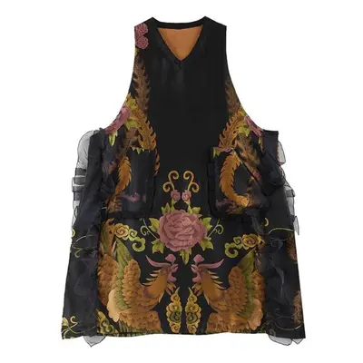 (as the picture, One Size) Spring And Autumn Women&apos;s Chinese Style Heavy Jacquard Dragon Sp