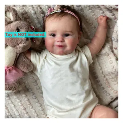 (No Toy) Npk 50cm Reborn Doll Maddie Bath Doll Full Body Silicone Waterproof Hand-detailed Paint