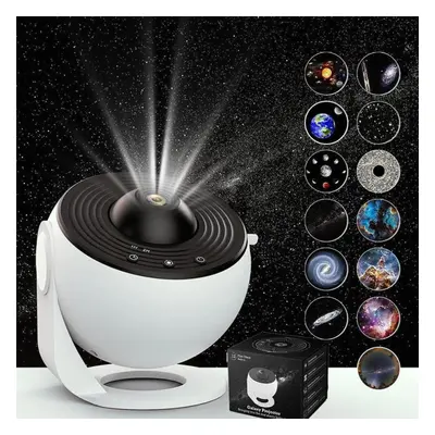 (black,white, USB Plug) Night Light Galaxy Projector Starry Sky Projector Rotate Planetarium Lam