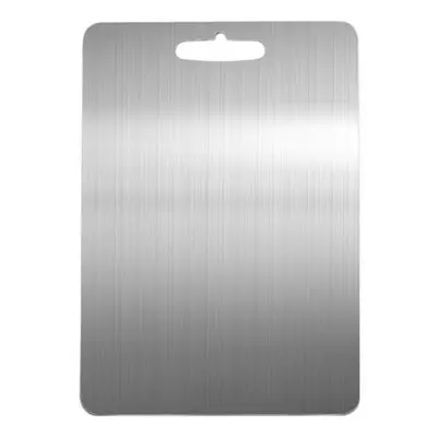 (XL) Stainless Steel Cutting Board Heavy Duty Chopping Board Non-slip Design Surface Scratch-res