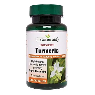 Natures Aid Turmeric mg (95% Curcumins) Capsules