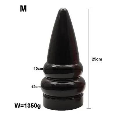 (A-Black-M) New Huge Anal Dildo Expansion Anal Plug Big Butt Plug Annal Dilator Masturbator Pros