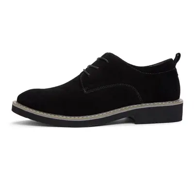 (black, 46) Suede Leather Casual Oxford Shoes For Men Moccasins Men Flats Shoes