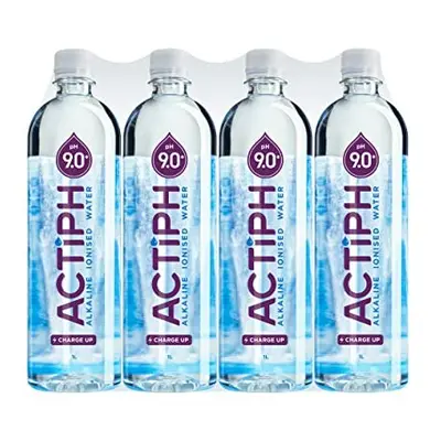 Alkaline Ionised Spring Water pH9+ Purified with Electrolytes Clean and Smooth Taste ACTIPH Wate