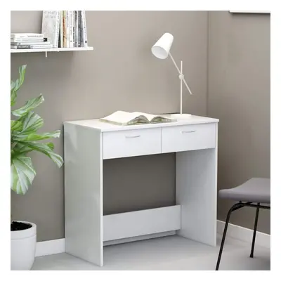 Desk White 80x40x75 cm Chipboard