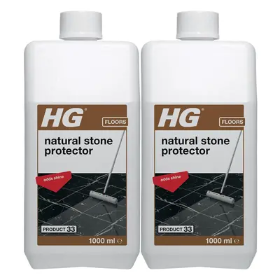 2 x HG Natural Stone Protector Product - 1Liter