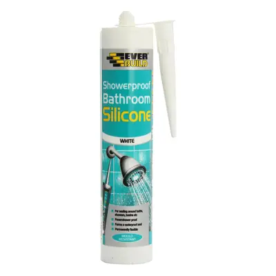 Everbuild SHOWWE C3 Showerproof Bathroom Silicone Sealant - White