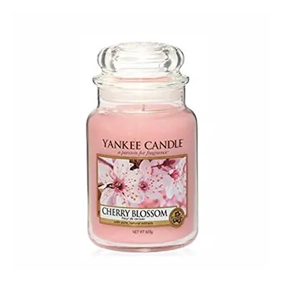 Yankee Candle Cherry Blossom Jar Candle, Pink, Large