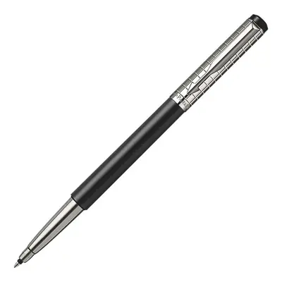 Parker Vector Rollerball Pen Black Stainless Steel Chiselled