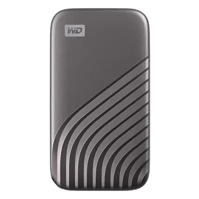 WD 1TB My Passport SSD External Portable Solid State Drive, Gray, Up to 1,050 MB/s, USB 3.2 Gen-