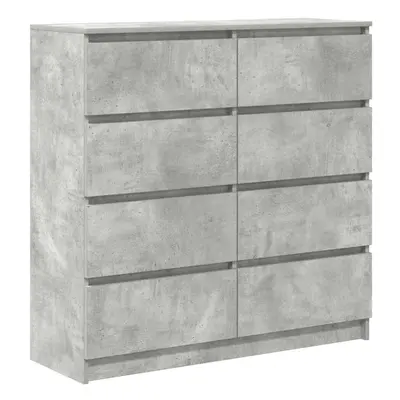 vidaXL Sideboard Concrete Grey 100x35x99 cm Engineered Wood storage cabinet