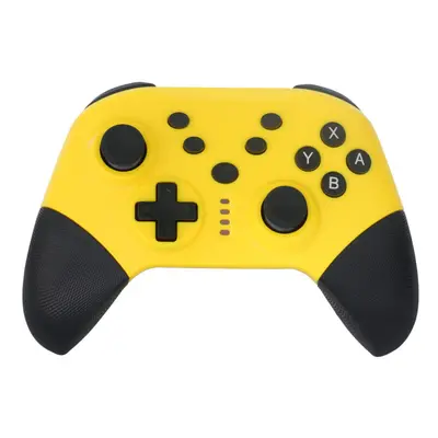 (Yellow) Wireless Bluetooth Gamepad Game Controller with Turbo for Switch Mobile Phone