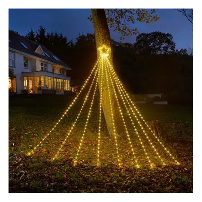 3m Shooting Christmas Star Light LED Decoration in Warm White