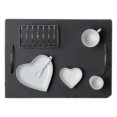 Widdop Hestia Home Modern Food & Wine Breakfast In Bed Serving Set