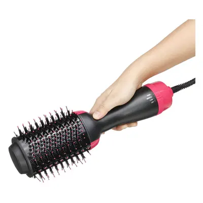 3 In1 One Step Hair Dryer and Volumizer Brush Straightening Curling Iron Comb