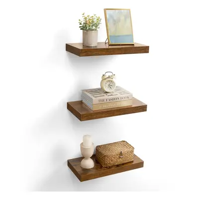 VASAGLE Wall Shelves Set of Floating Shelves Wall Mounted x 15.7 x 1.5 Inches Display Shelves fo