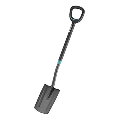 ErgoLine Pointed Spade, Garden Spade Steel for Turning Over and Removing Soil with Foot Rest and