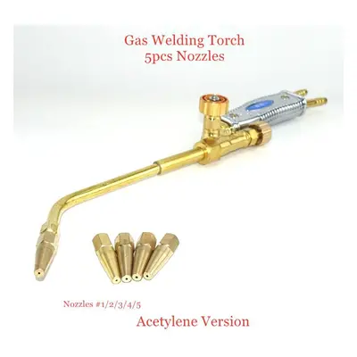 (Acetylene Version) Gas Welding Torch Oxygen Acetylene Propane Jet Torch Gas Welding Tools Brazi