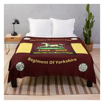 Fleece Throw Blanket Remembering The Prince Of Wales's Own Regiment Of Yorkshire for Sofa Couch 