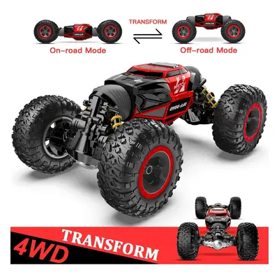 BEZGAR Toy Grade1:14 Scale Remote Control Crawler, 4WD Transform Km/h All Terrains Electric Toy 