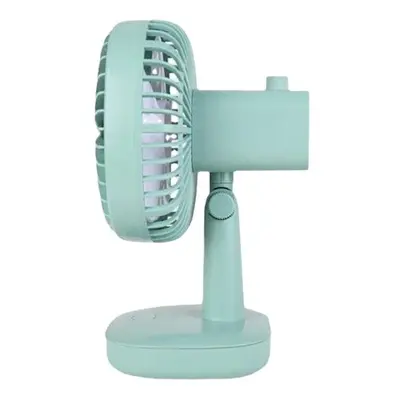 (Light Green) Table Fan Mini Portable USB Charging Fan Low Noise Durable Life Natural Wind Light