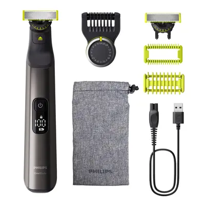 OneBlade Pro Authentic Face & Body Electric Beard Trimmer, Shaver and Bodygroomer, 2X Blades, 1x