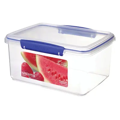 Sistema Food Storage Container Rectangular Blue Locking Clips Litre