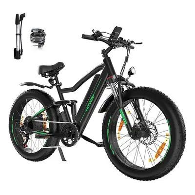 HITWAY Electric Bike BK9 26" 4.0 Fat Tire ,Electric Bicycle 250Watt Moter 48V 15Ah Lithium Batte