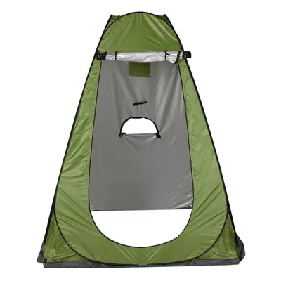 (Army Green) Privacy Shower Toilet Camping Tent UV Protection Waterproof Bathing Shelters Window