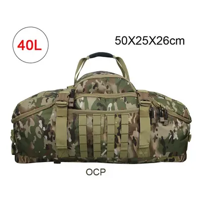 (40L OCP) Men Army Sport Gym Bag Military Tactical Waterproof Backpack Molle Camping Backpacks S