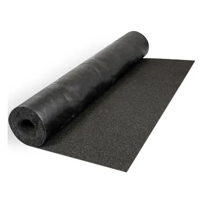 (Black, 8m x 1m) Heavy-Duty Polyester Shed Roofing Felt With 13mm Pack of Galvanized Nails - 25Y