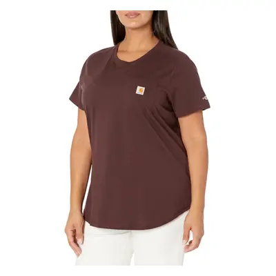 Carhartt Women's Force Relaxed Fit Midweight Pocket T-Shirt Blackberr