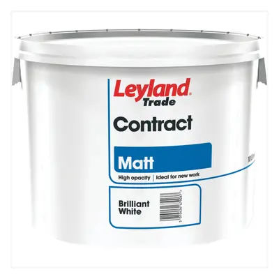 Leyland Contract Matt Emulsion Paint - White 10L