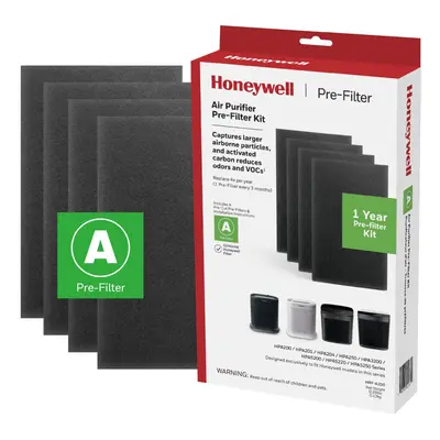 Honeywell HRF-A200 Air Purifier Pre Kit Filter 4-Pack - Allergen Air Filter Targets Dust VOC Pet