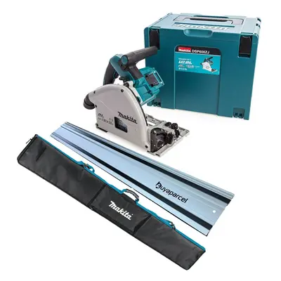 Makita DSP600ZJ 36v Twin 18v Brushless Plunge Cut Circular Saw 1x1.5m Rail + Bag