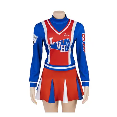 (XL) Toni Basil Cosplay Cheerleader Uniform Skirts Suit