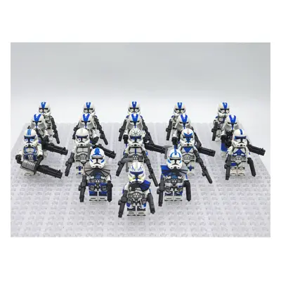 (501st Legion ) Star Wars 501st Captain Rex Jesse Echo Clone Troopers Army Set Minifigures Set