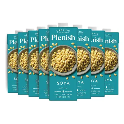 Plenish Soya Milk Drink| x Litre | Vegan, Organic, Unsweetened