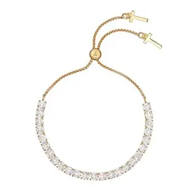 Ted Baker Melrah Icon Crystal Slider Bracelet (Gold Tone/Crystal)