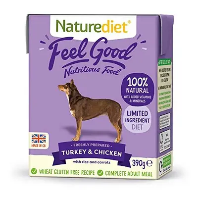 Naturediet Feel Good Turkey and Chicken Complete Wet Food 390g x