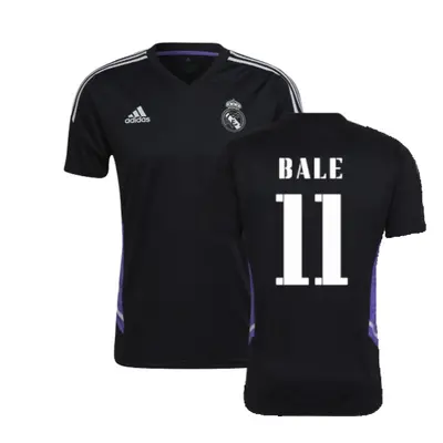 (XL) Real Madrid Training Shirt (Black) (BALE 11)