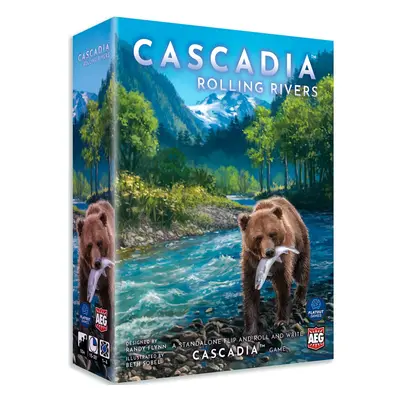 AEG & FlatOut Games | Cascadia:Rolling Rivers Roll & Write Puzzly Dice Game | Explore The Pacifi