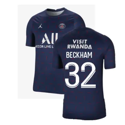 (M) PSG Pre-Match Training Shirt (Navy) (BECKHAM 32)